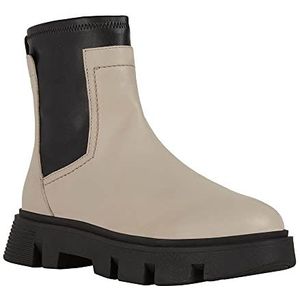 Geox D Vilde C enkellaarzen voor dames, Lt Taupe Black, 40 EU