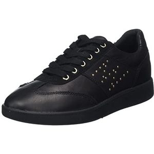 Geox D MELEDA Sneakers voor dames, zwart, 37 EU