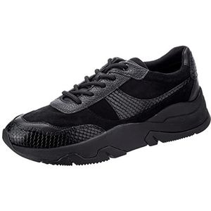 Geox D Kristene A Sneakers voor dames, zwart, 35 EU