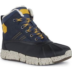 Geox J Flexyper Boy B ABX Enkellaarzen voor heren, Navy Yellow, 43 EU