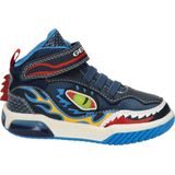 Geox - J Inek Boy - Sneakers - Navy Blauw - Synthetisch - Plat