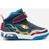 Geox - J Inek Boy - Sneakers - Navy Blauw - Synthetisch - Plat
