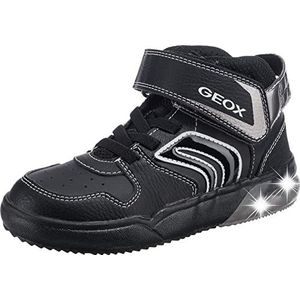 Geox J Grayjay Boy A Sneakers voor jongens, zwart, 32 EU