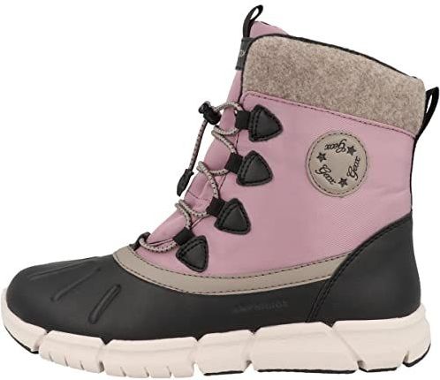 Geox - J26APA 054FU - Enkellaarsjes - Zwart - Polyester/Polyurethaan/Textiel