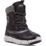 Geox - Flexyper - Enkellaarsjes - Zwart - Polyester/Polyurethaan/Textiel