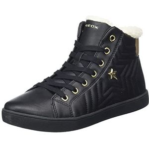 Geox Meisjes J Kathe Girl D Sneakers, Black Lt Gold, 29 EU
