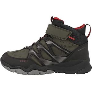 Geox J Montrack Boy B ABX Sneakers voor jongens, Militair zwart.