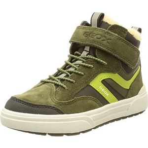 Geox J Weemble Boy B ABX Sneakers voor jongens, Dk Groen Lime Groen, 38 EU