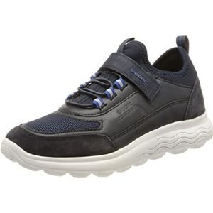 Geox J SPHERICA Boy D Sneaker, Navy/Royal, 36 EU