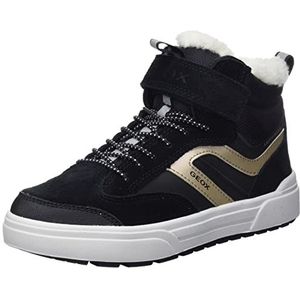Geox J Weemble Girl B ABX Sneakers voor meisjes, Black Platinum, 31 EU