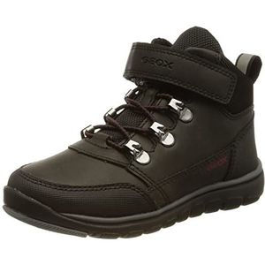 Geox J Xunday Boy A Enkellaarzen voor jongens, zwart, 34 EU