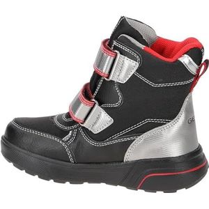 Geox Sveggen Kinder Stiefel schwarz rot Warmfutter J267UC für Kinder, schwarz, Gr. 33 EU