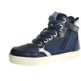 J Skylin G. E - Sneakers - Zwart - Imitatieleder - Motiefprint - Velcro Sluiting
