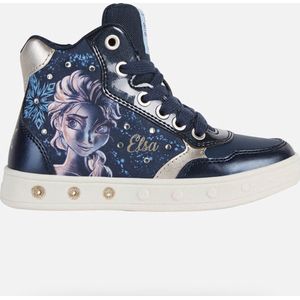 Geox J skylin sneakers blauw Imitatieleer - Dames - Maat 29