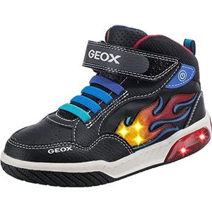 Geox J inek sneakers zwart Imitatieleer - Heren - Maat 31