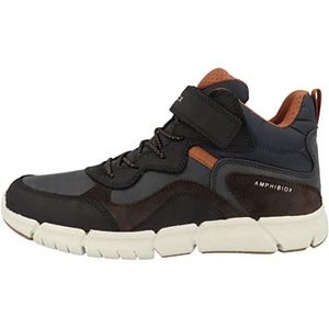 Geox J FLEXYPER Boy B ABX enkellaars, bruin/DK oranje, 32 EU