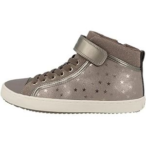 Geox J Kalispera Girl I Sneakers voor meisjes, grijs (smoke grey), 33 EU