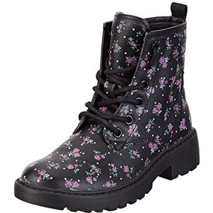 Geox J Casey Girl G Enkellaarzen voor dames, zwart, 46 EU