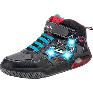 Geox J Inek Boy E Hoge sneakers voor jongens, Black Sky, 25 EU