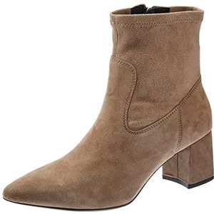 Geox D Bigliana E Enkellaarsjes voor dames, taupe, 35 EU