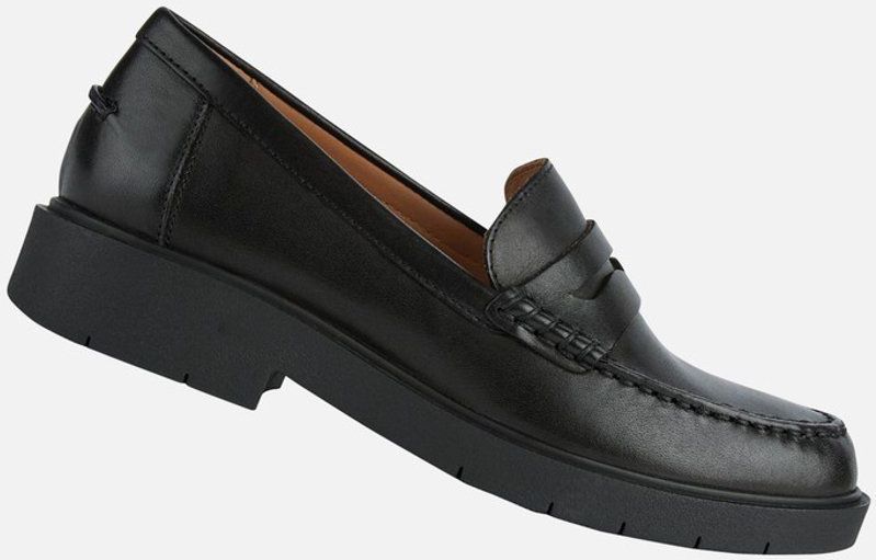 Instappers - Spherica - Effen - Leer - Blokhak - Flexibele Zool