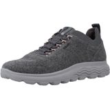 Geox - Stijlvolle Casual Sneakers - Grijs - Wolmix - Ademend - Waterdicht