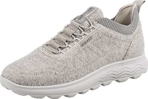 Geox - Stijlvolle Casual Sneakers - Grijs - Wolmix - Ademend - Waterdicht