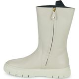 Geox - Isotte Booties - Enkellaarsjes - Beige - Leer/Polyester
