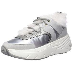 Geox Dames D Diamanta sneakers, zilver, 39 EU