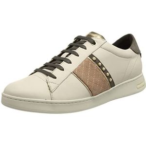 Geox Dames D Jaysen Sneakers Off White/DK Grey, 40 EU