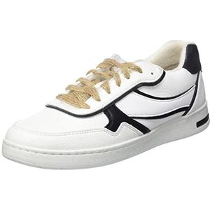 Geox D Jaysen G Sneakers voor dames, wit zwart, 37 EU