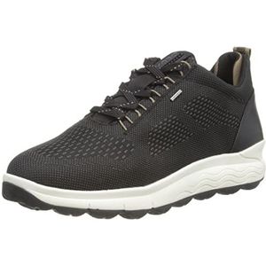 Geox Meisjes D Spherica 4x4 B ABX Sneakers, Black Dk Beige, 35 EU