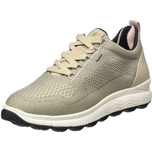 Geox Dames D Spherica 4x4 B ABX Sneakers, Dk Beige Dk Rose, 42 EU