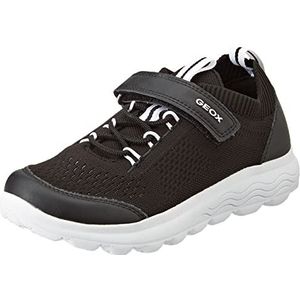 Geox J Spherica Boy C Sneakers voor jongens, zwart, 34 EU