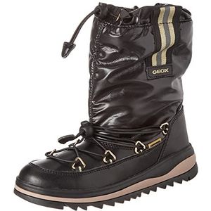 Geox J Adelhide Girl B ab laarzen voor meisjes, zwart/goud., 30 EU