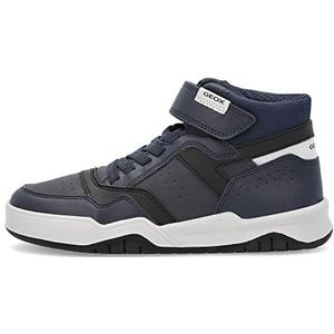 Geox J Perth Boy E Sneakers voor jongens, Navy Lt Grey, 28 EU