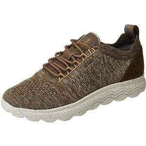 Geox Heren U SPHERICA Sneakers, DK Olive, 45 EU