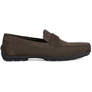 Geox Heren U Moner W 2fit Moccasin, donkerbruin, 45 EU