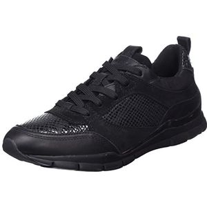 Geox D Sukie C Sneakers voor dames, zwart, 35 EU