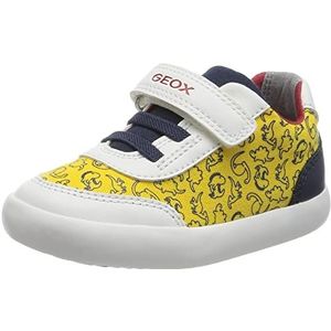 Geox Baby B Gisli Boy Sneakers voor jongens, wit geel, 23 EU
