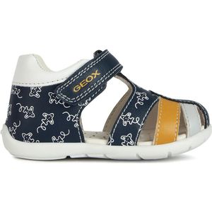 Geox Baby B Elthan Boy Sandaal voor jongens, Navy Oker, 18 EU