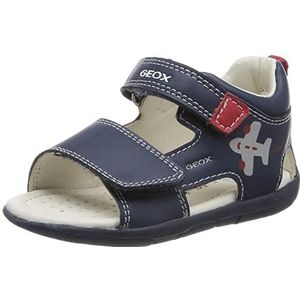 Geox sandaal baby-jongens b sandal tapuz boy,Lt Navy Rood,22 EU