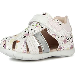 Geox Baby meisjes B Elthan Girl sandaal, Witte Lt Rose, 22 EU