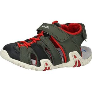 Geox B Kraze sandalen voor baby's, jongens, Donker rood