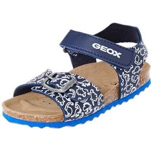 Geox B Chalki Boy sandalen voor babyjongens, marineblauw/wit