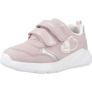 Geox Baby meisjes B Sprinty Girl Sneaker, roze/zilver, 20 EU, roze zilver., 20 EU