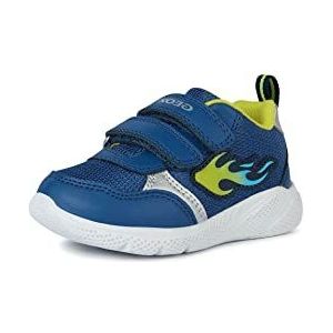 Geox B Sprintye Boy Sneakers voor jongens, Jeans Lime, 24 EU