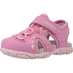 Geox Baby meisje B Flaffee Gir sandaal, Dk pink., 20 EU