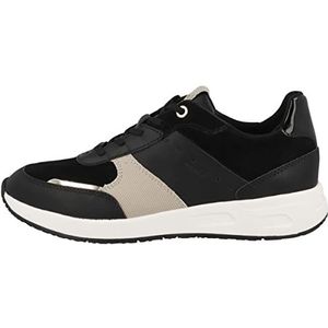 Geox D BULMYA Sneakers voor dames, zwart, 35 EU, zwart, 35 EU