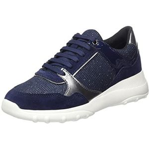 Geox D ALLENIEE Sneakers voor dames, marineblauw, 38 EU, navy, 38 EU